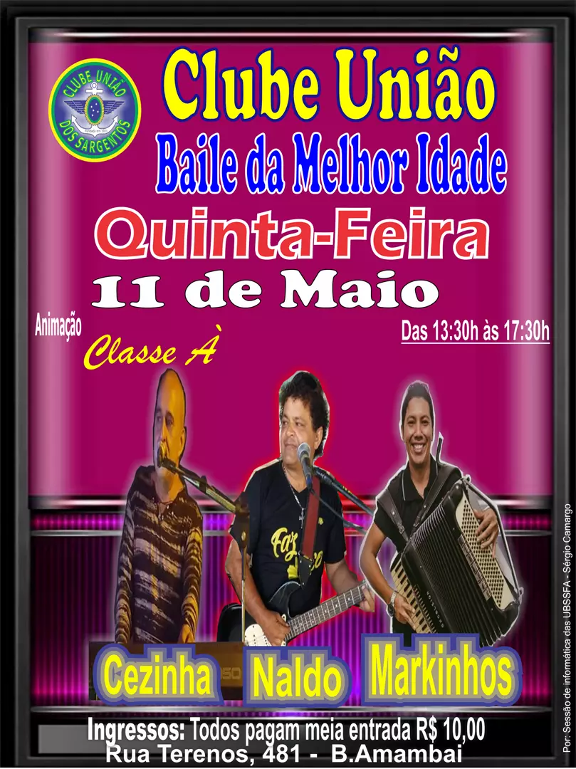 Baile da Melhor Idade 11/05/2023